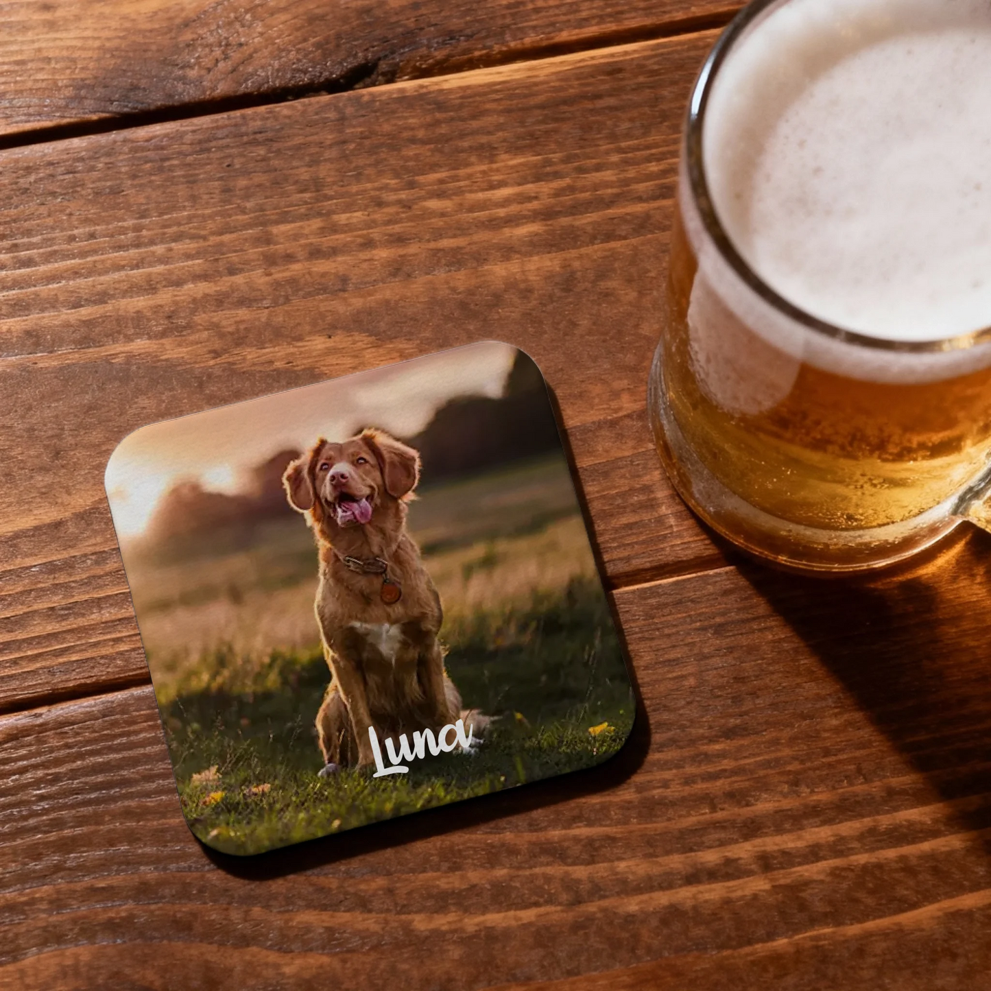 sqare coaster -mockup