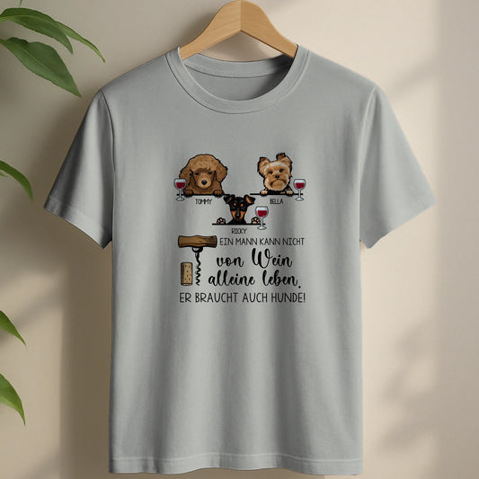 Wein & Wuff - Individuelles T-Shirt