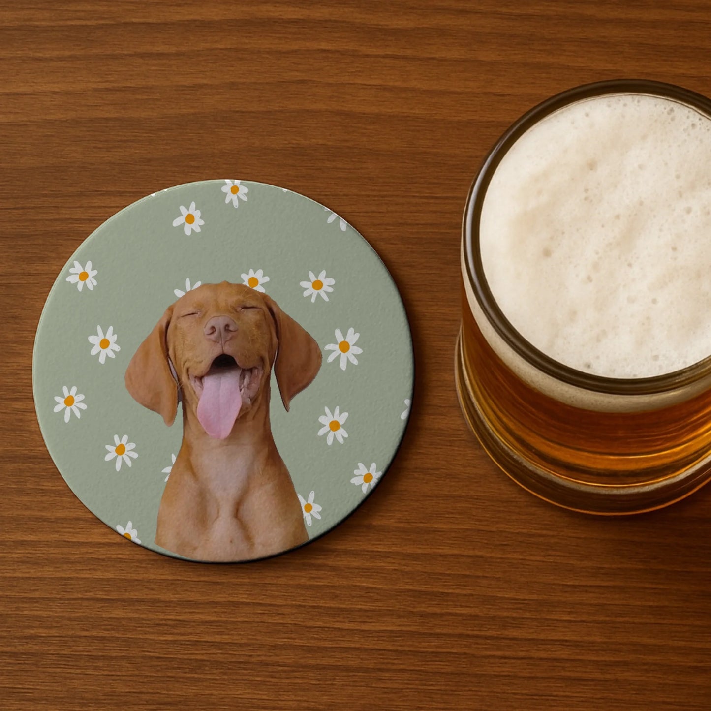 Round coaster -mockup